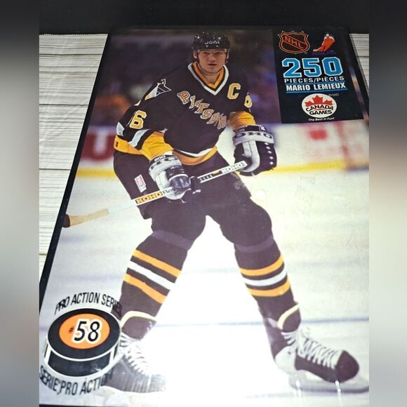 Vintage 1993 NHL Mario Lemieux Pittsburgh Penguins 250 Piece Puzzle #30900-9 New - Picture 4 of 6